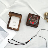 Personalized Wood Ring Box For Wedding Proposal - Name Engraved Ring Bearer
