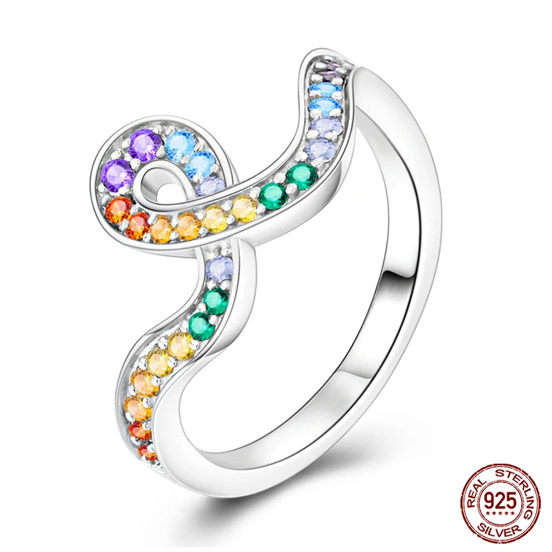 925 Sterling Silver Pink Heart Zircon Ring Romantic Wedding Jewelry