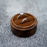 Wooden Engagement Ring Display Box Love Gift