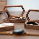 Engagement Walnut Wooden Wedding Jewelry Box