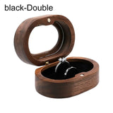 Wooden Love Gift Case Ring Storage Box Jewelry Box Holder