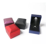 LED Light Jewelry Box Wedding Ring Long Chain Display Box