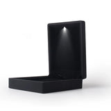 LED Light Jewelry Box Wedding Ring Long Chain Display Box