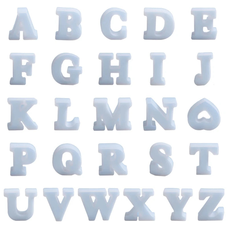 English Alphabet Epoxy Resin Mold DIY Silicone Mould