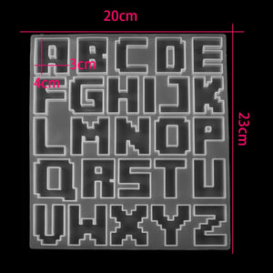 Epoxy Resin Molds Letter Silicone DIY Jewelry Making Findings Casting Molds