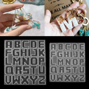 Epoxy Resin Molds Letter Silicone DIY Jewelry Making Findings Casting Molds