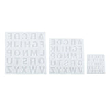Epoxy Resin Mold for English Alphabet Keychain with Hole Keyring Pendant