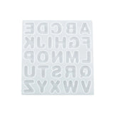 Epoxy Resin Mold for English Alphabet Keychain with Hole Keyring Pendant