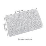 English Alphabet Keychain Mould Crystal Epoxy Silicone Mould Gift