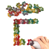 Alphabet Puzzle Silicone Mold for Coaster Key Ring Earring Resin