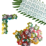 Alphabet Puzzle Silicone Mold for Coaster Key Ring Earring Resin