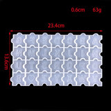 Alphabet Puzzle Silicone Mold for Coaster Key Ring Earring Resin