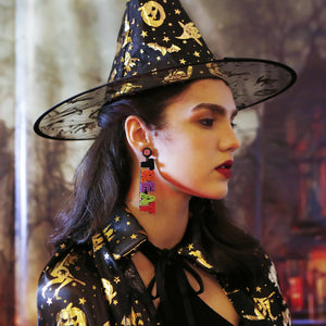 Halloween Earrings Hand Woven Advanced Japanese Bead Earrings
