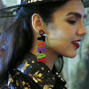 Halloween Earrings Hand Woven Advanced Japanese Bead Earrings