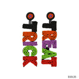 Halloween Earrings Hand-woven, High Sense Japanese Rice Bead Earrings