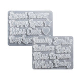 Good Luck Blessing Words Silicone Mold for Resin Making