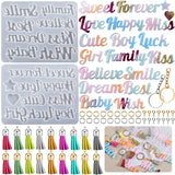 Good Luck Blessing Words Silicone Mold for Resin Making