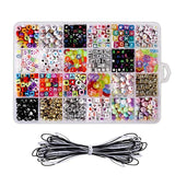 English Letter Acrylic Beads Square Flat Alphabet Charms for DIY Jewelry