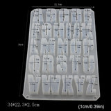 English Letter Pendant Resin Mold Kit Large Letter Silicone Casting Mold