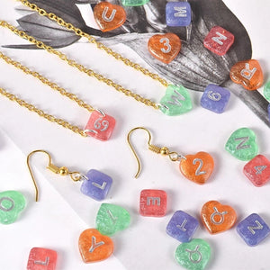English Letter Resin Mold Alphabet Silicone Pendant Mold Letter Earring Mold