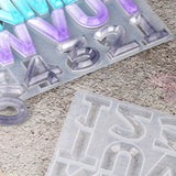 English Letter Resin Molds Silicone Number Alphabet Epoxy Casting Mold