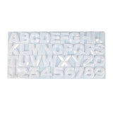 English Letter Resin Molds Silicone Number Alphabet Epoxy Casting Mold