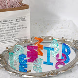 English Letter Resin Molds Silicone Alphabet Epoxy Casting Mold