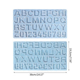 English Letter Resin Molds Silicone Alphabet Epoxy Casting Mold