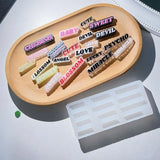 English Letter Silicone Mold for Epoxy Resin Filler