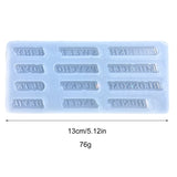 English Letter Silicone Mold for Epoxy Resin Filler