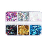 English Letters Glitter Sequins Resin UV Epoxy Mold Nail Decor