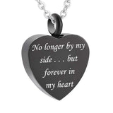 Heart Pendant Stainless Steel Ashes Keepsake Urn Necklace