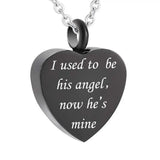 Heart Pendant Stainless Steel Ashes Keepsake Urn Necklace