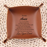 Catch All Tray Desktop Storage Tray PU Leather Plate Home Decoration Tray