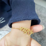 Personalized Stainless Steel Baby Bracelet Custom Name Engraved Gift