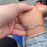 Personalized Stainless Steel Baby Bracelet Custom Name Engraved Gift