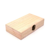 Engrave Logo Wood Brooches Jewelry Storage Case Bow Tie Necktie Craft