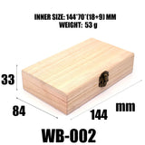 Engrave Logo Wood Brooches Jewelry Storage Case Bow Tie Necktie Craft