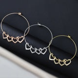 Personalized Family Name Heart Charm Bracelet for Women