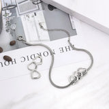 Personalized Heart Charms Bracelet with Family Names