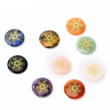 Flower Of Life Metatrone Cube Natural Crystal Stone Reiki Healing