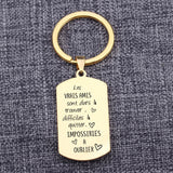 Vrais Amis French Keychain: Durs ? trouver, difficiles ? quitter