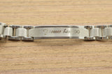 Personalized ID Bracelet for Men Stainless Steel Wristband Adjustable