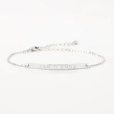 Engrave Name Personalized Bracelets Stainless Steel Nameplate Bracelet