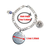 Engraved AYATUL KURSI Hamsa Hand Evil Eye Bangle