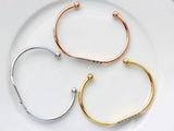 Personalized Engraved Stainless Steel Cuff Bangle Bracelet