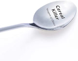 Engraved Cereal Spoon Cereal Killer Weapon of Choice Spoon Stainless Steel