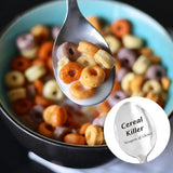 Engraved Cereal Spoon Cereal Killer Weapon of Choice Spoon Stainless Steel