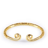 Engraved Charm Cuff Bracelet - Punk Color Jewelry Gift
