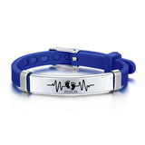 Engraved Child ID Silicone Bracelets Personalized Rubber Name Phone Number